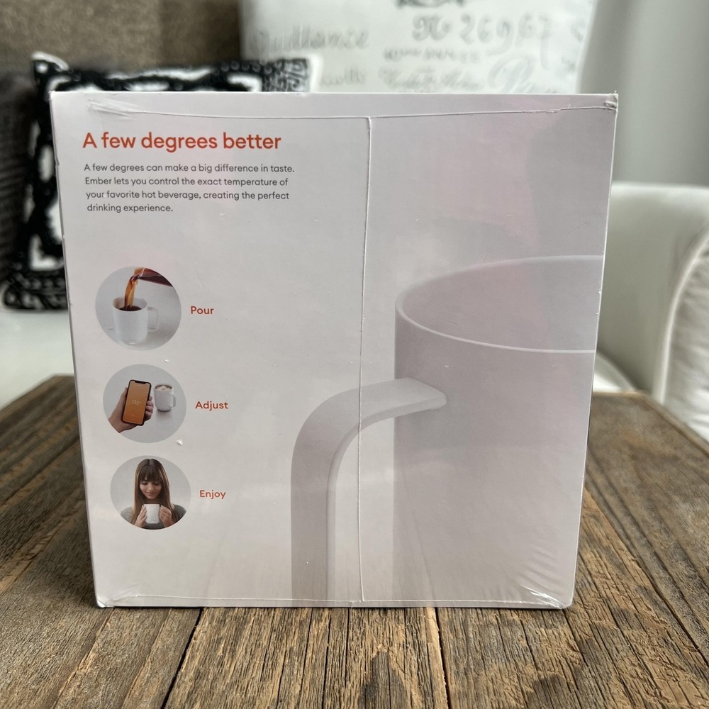 Ember Temperature Control Mug 2 White 14 Oz Smart Heated Coffee Cup New Sealed - Picture 2 of 5